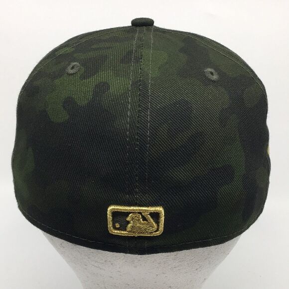New Era Chicago Cubs Armed Forces Memorial Day Camo 59FIFTY Fitted Hat Sz 7 - Picture 6 of 16